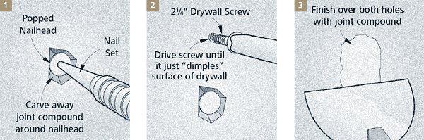 3 Steps to fix nail pops